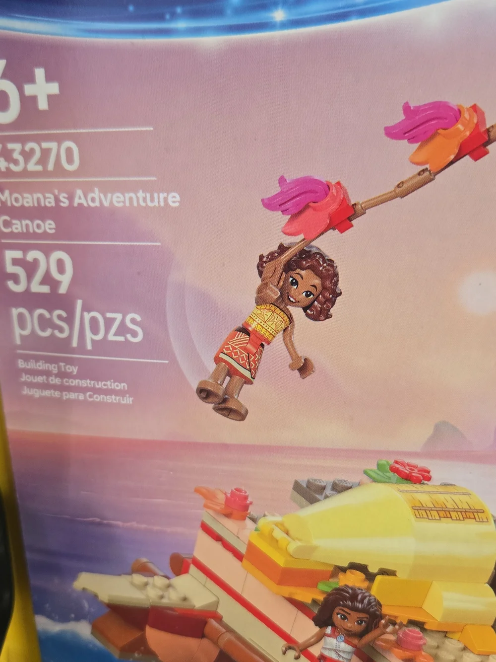 LEGO Disney Moana 2 Kakamora Barge 43258 & Moana's Adventure Canoe Set Sealed